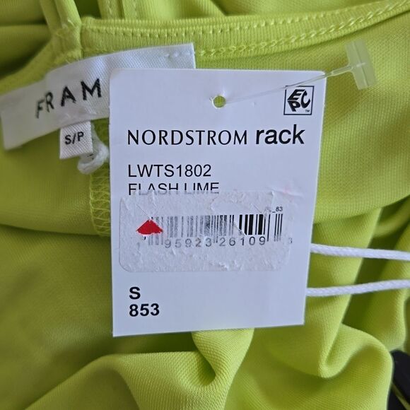 NWT Frame Delicate Knot Bodysuit in Flash Lime - Picture 10 of 10